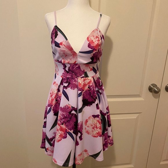 Floral Mini Dress - Picture 2 of 4